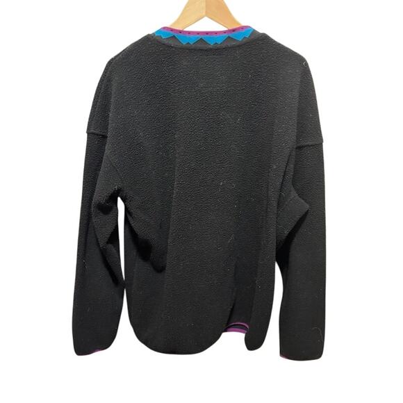 Retro Columbia Fleece Wapitoo pullover Crewneck Fleece deep pile sherpa sz XL - Picture 6 of 7